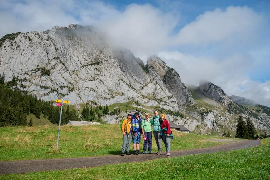 One of the hike during Drishti Journeys retreat in Switzerland 2023