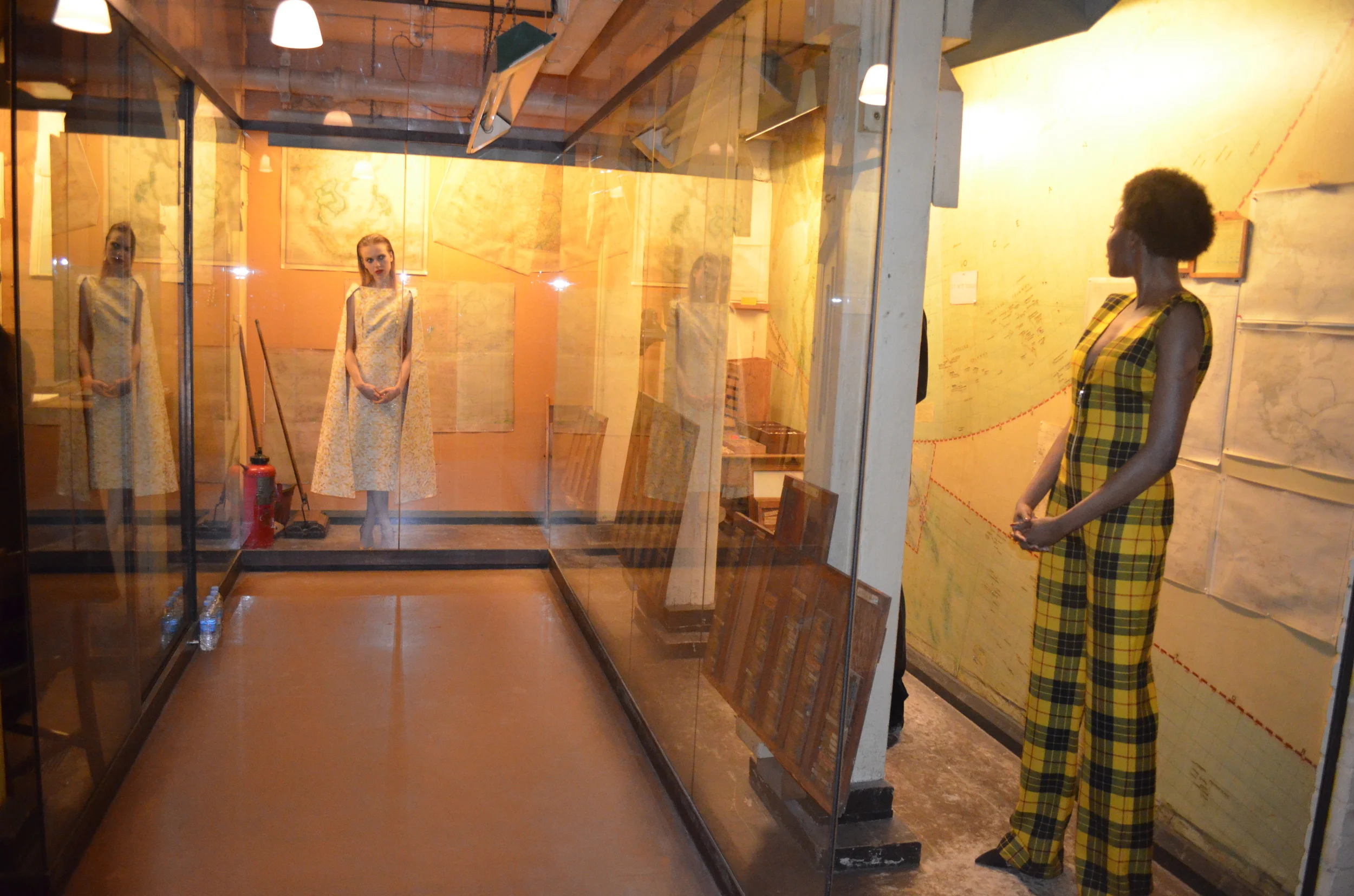 The models were wearing elegant pieces and presented as though they were part of the museum.