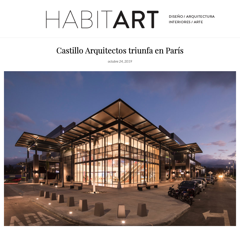 Artículo acerca de Castillo Arquitectos publicado en Revista Habitart.