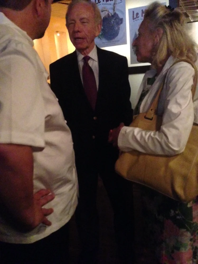Senator Joseph Lieberman and Hadassah Lieberman at the cookbook launch event.