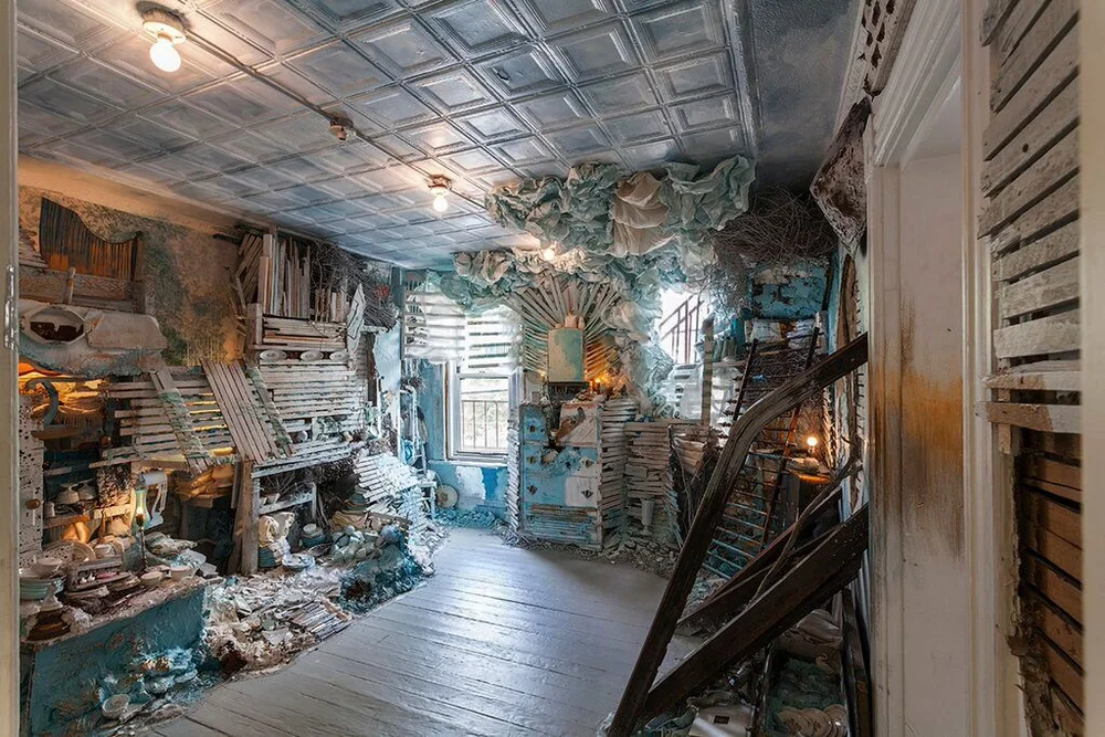 Julie Schenkelberg, The Color of Temperance, installation at the Mattress Factory