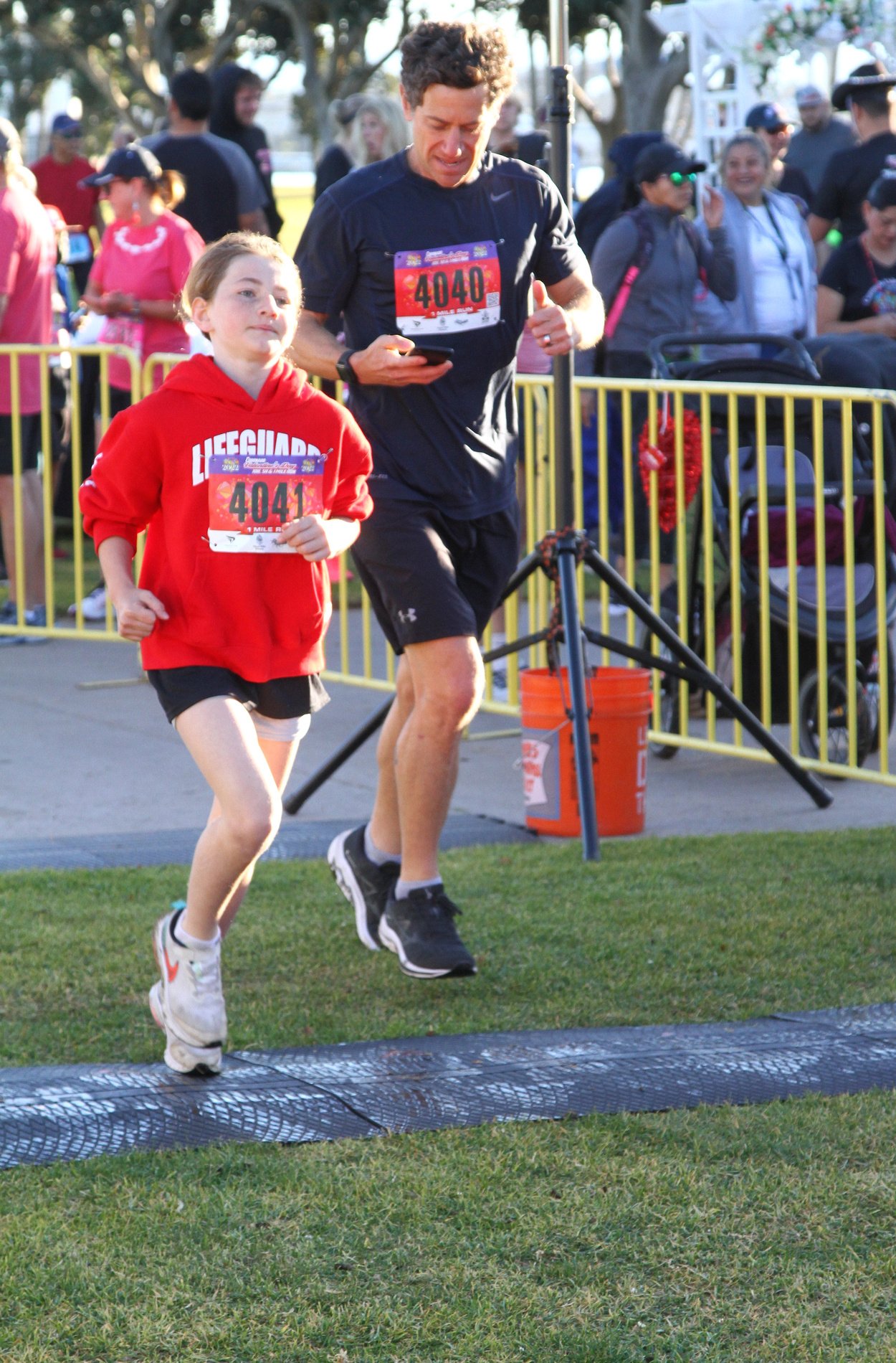 Kids Crossing the Finish Line