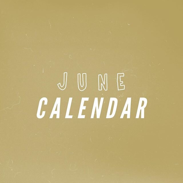 June Calendar is up! Check your email, or discord messages for further info.