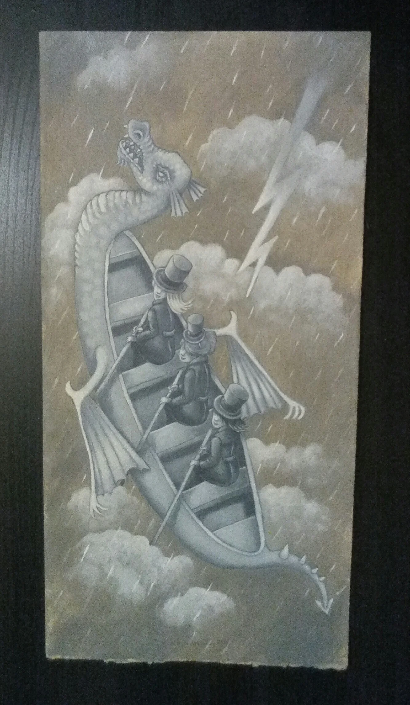 My finished "Dragon Slayers" painting. Yeah, I kicked-ass painting it.