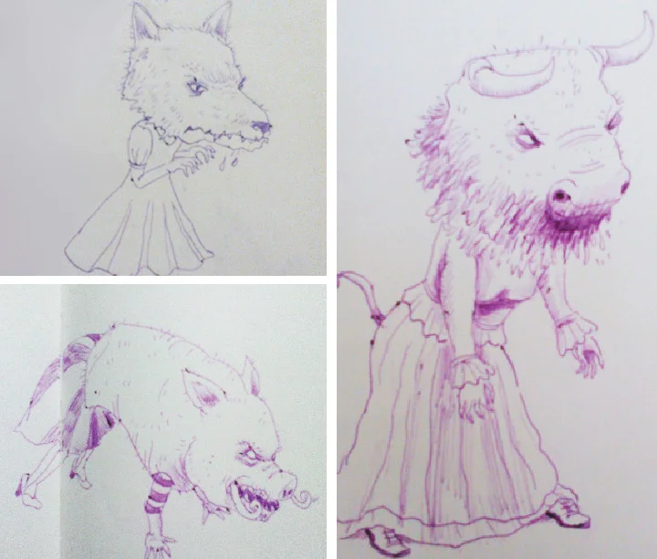 Girls-in-Scary-Masks-Sketches-for-Blog.jpg