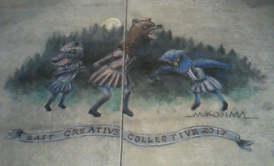 Girls-in-Ferocious-Masks-Chalk-Drawing-FINAL-MKojima.jpg