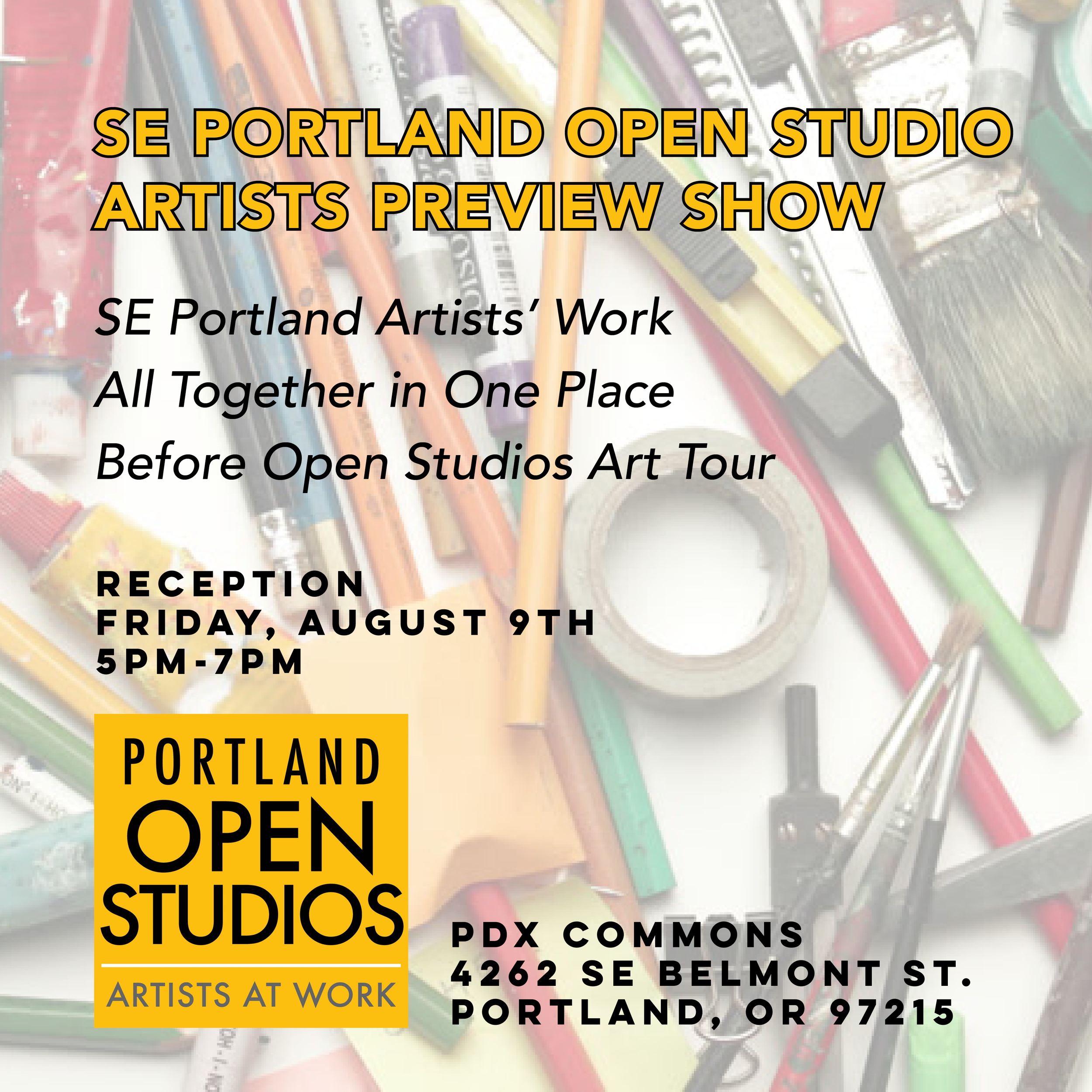 SE Artists Art Show at PDX Commons-Sq-Promo.png