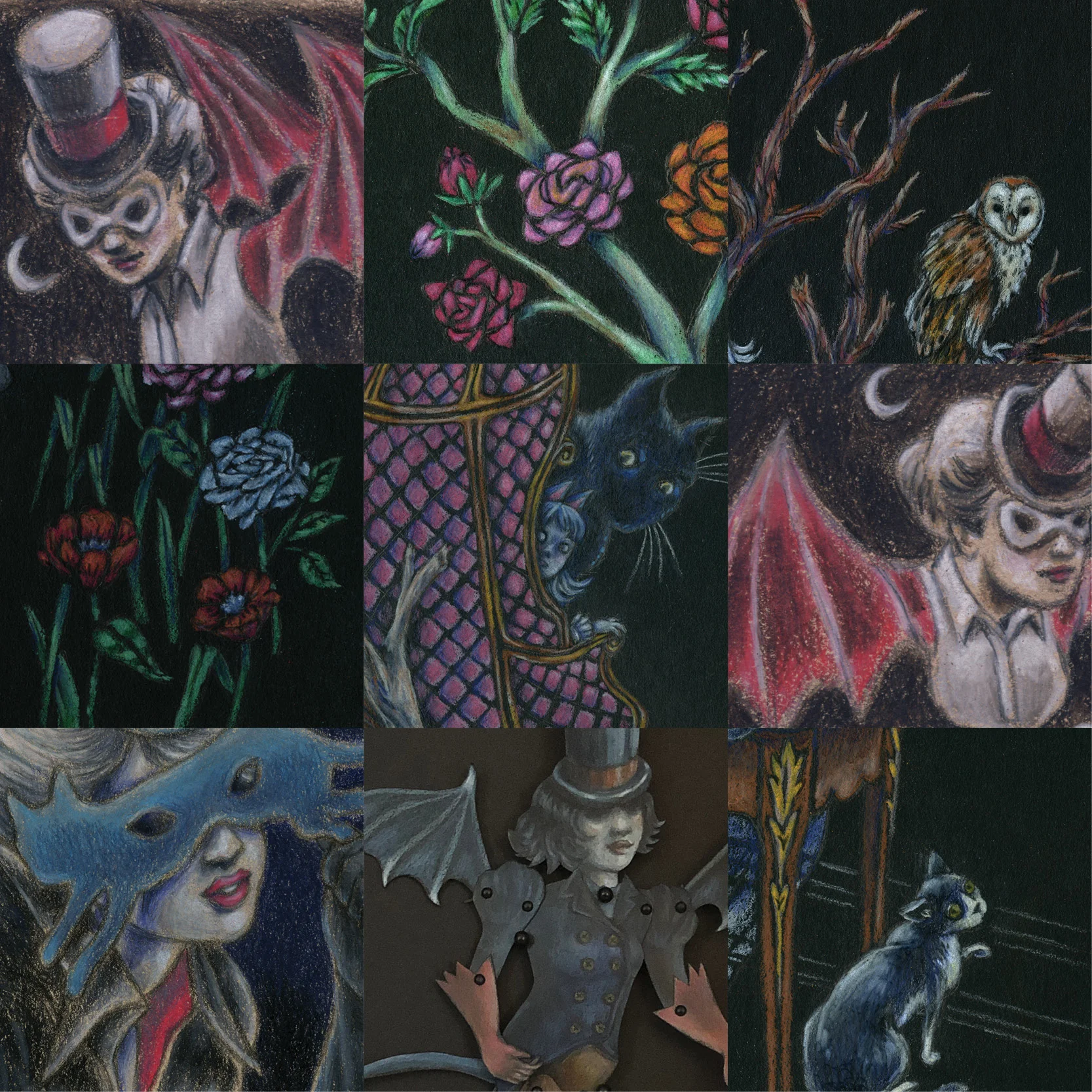 9x9 Collage-Art From the Strange Land-Melissa Kojima.jpg