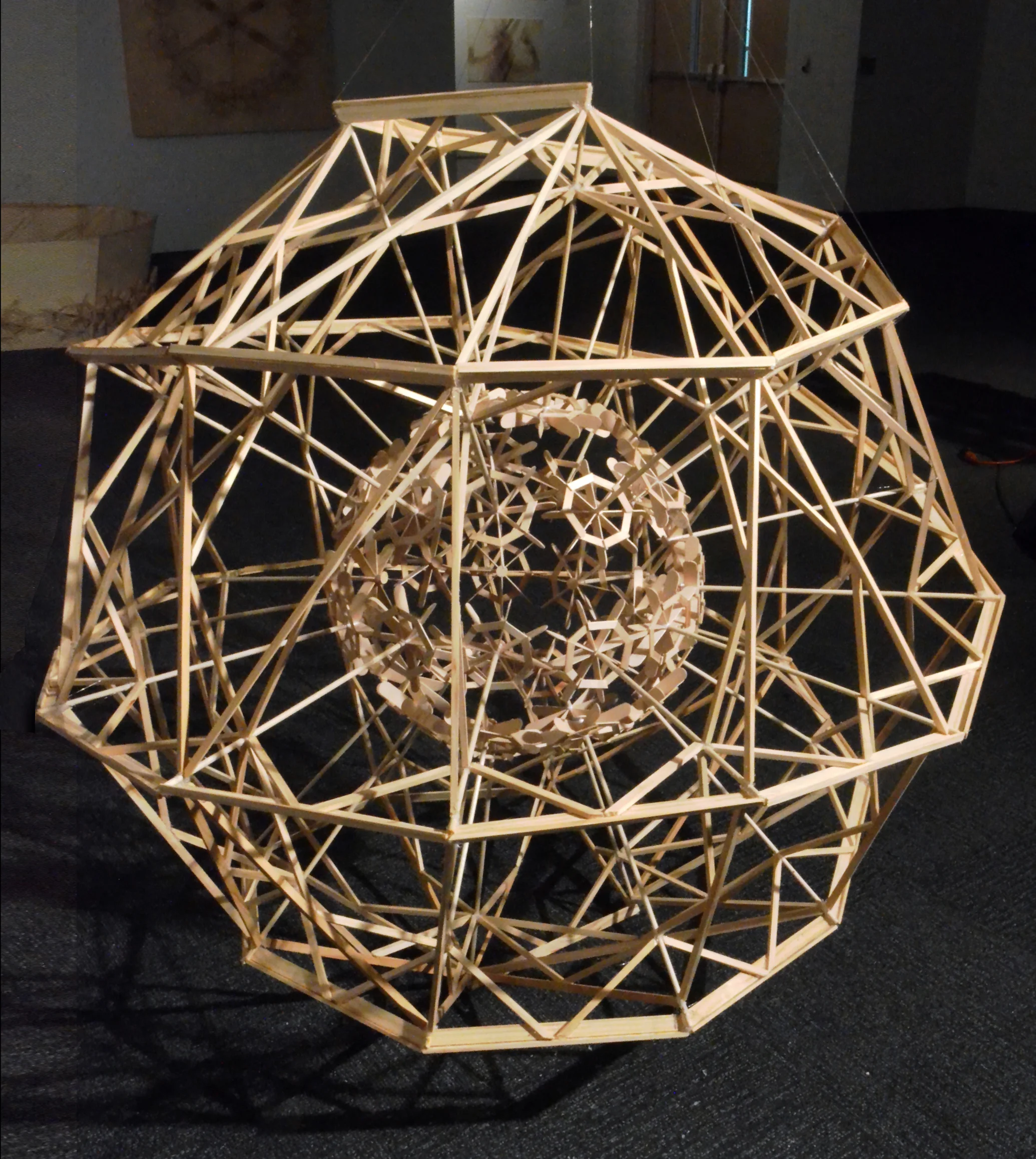Inverted Spiral Sphere 4' x 4' x 4' 2012
