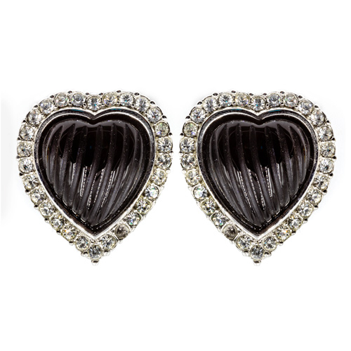 Black Onyx Crystal Earrings