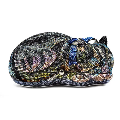 Sleeping Cat - Blue, Black and Gray