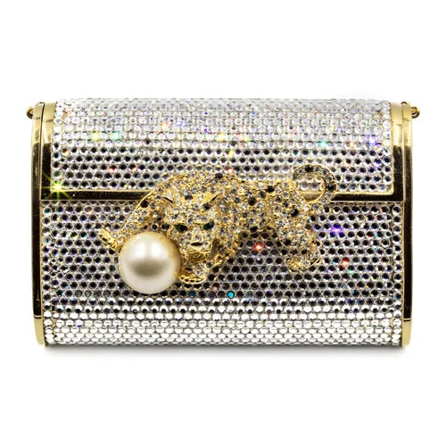 Cheetah with Pearl Clutch