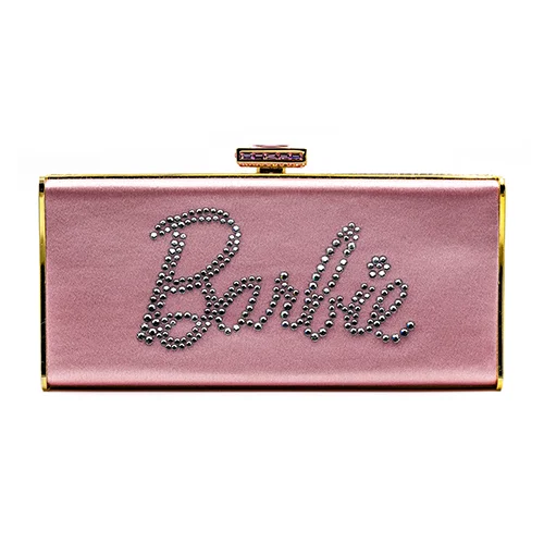 Pink Satin Barbie Clutch