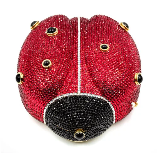 Ladybug Rhinestone Minaudiere