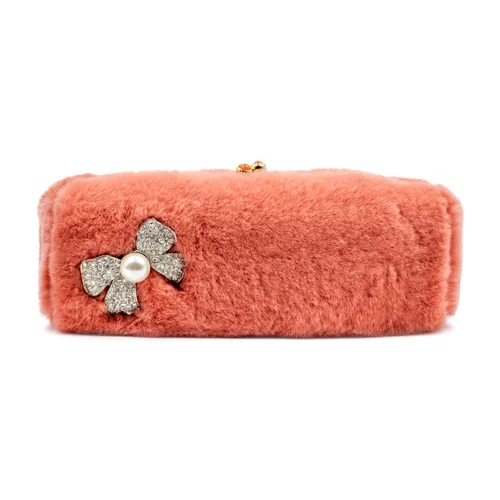 Pink Fur Purse