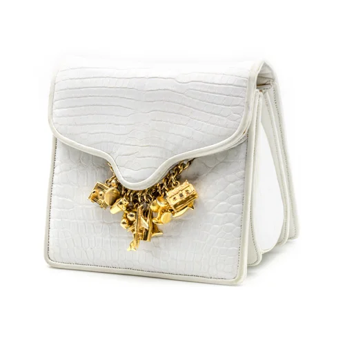 White Alligator Handbag