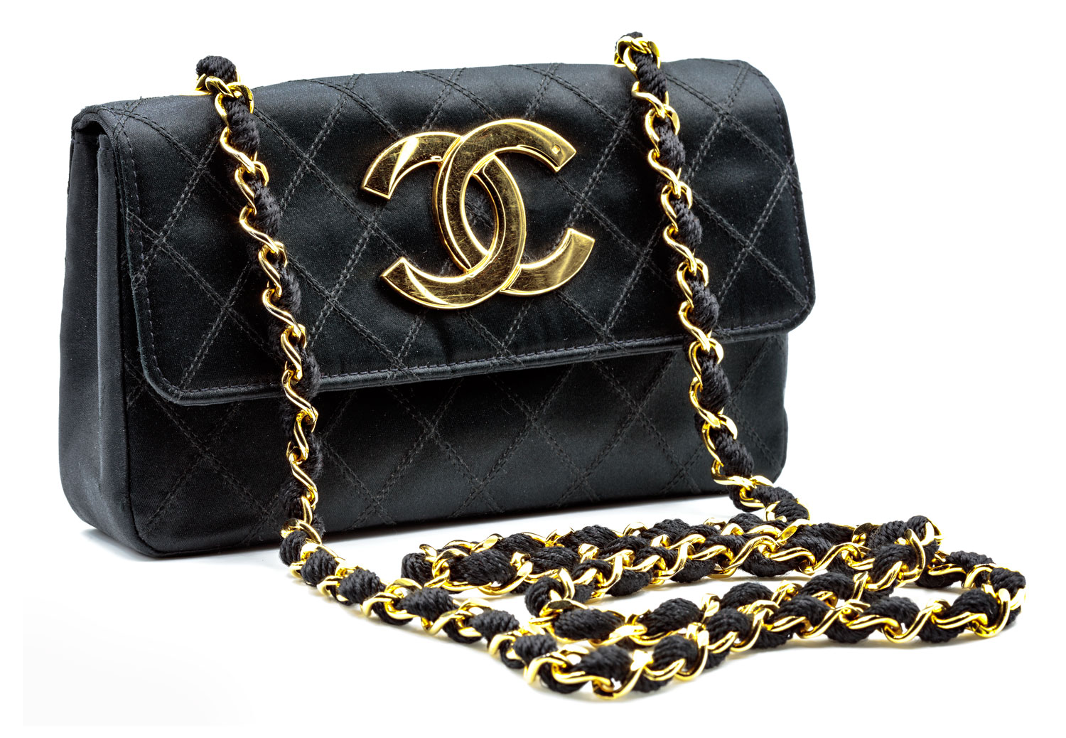 Black Classic Chanel Evening Bag — Harriett's Closet