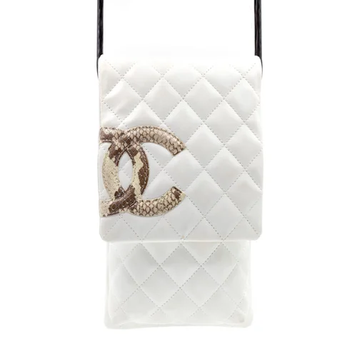 Chanel Snakeskin Logo Bag