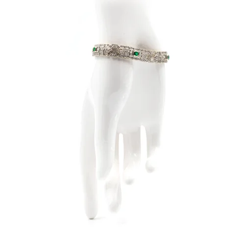 Emerald and Diamond Bracelet