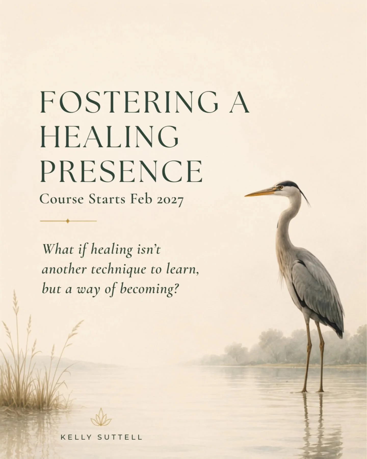 ✨ Happy to announce a new immersion in 2027: Fostering a Healing Presence. 

For more details, please visit my website: 
kellysuttell.com

Thank you, and looking forward to sharing this content and experience with you! 🙏✨