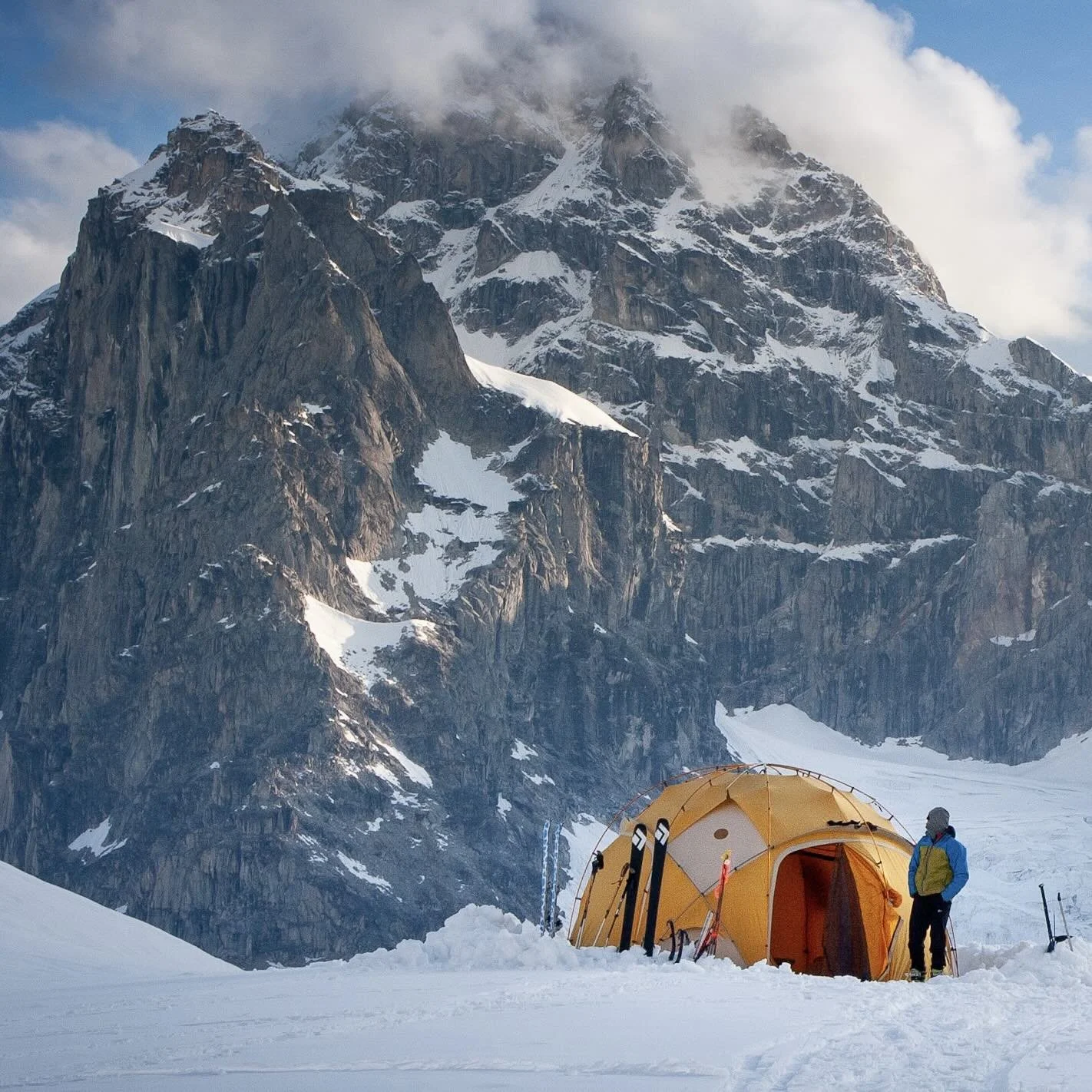 During the solstice in the Great Gorge of the Ruth Glacier (in the Alaska Range below Denali), the sun barely dips below the horizon. Dusk lingers for hours, even within one of the deepest gorge&rsquo;s in North America. It&rsquo;s hard to get a bad 