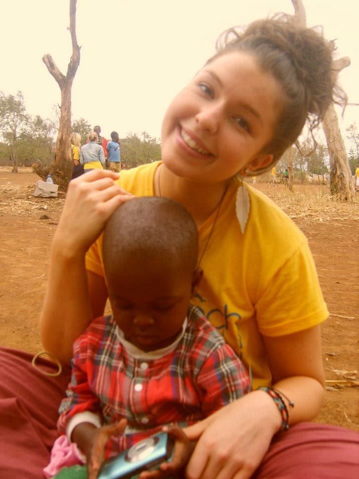 Sarah in Tanzania in 2012