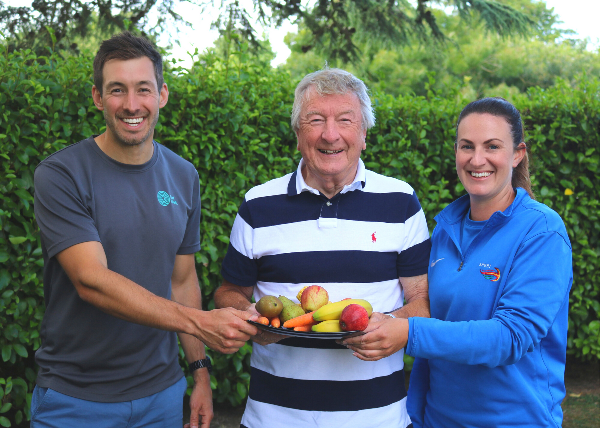 From left to right: Alex Kosmas from the Health Improvement Commission, Vic Groves from the Sarah Groves Foundation, Stephanie Batiste from the Guernsey Sports Commission