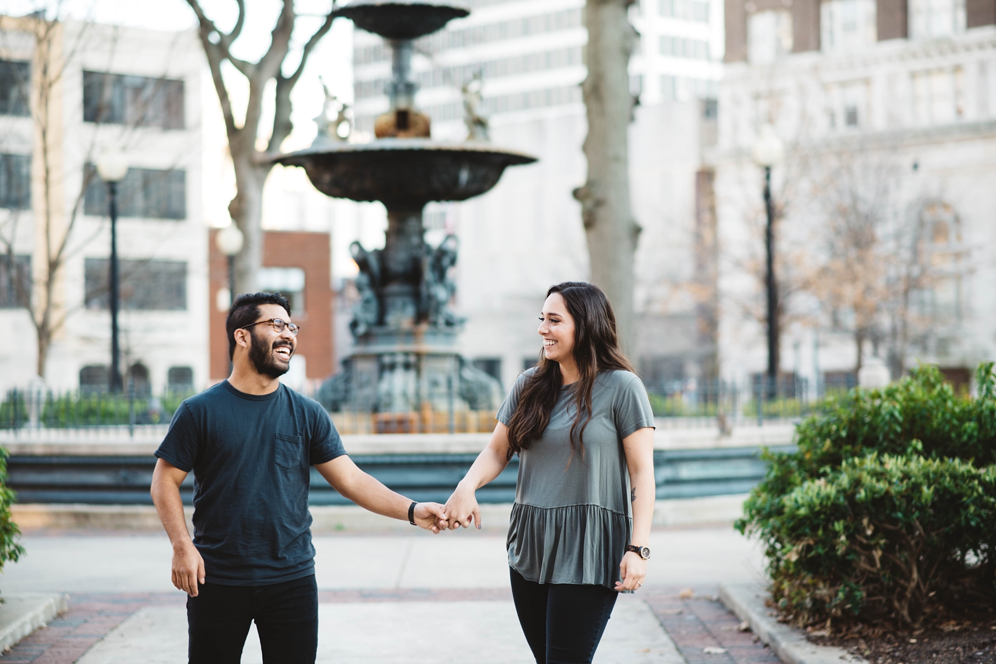 Court Square | Downtown Memphis Engagement | Taylor & Alli