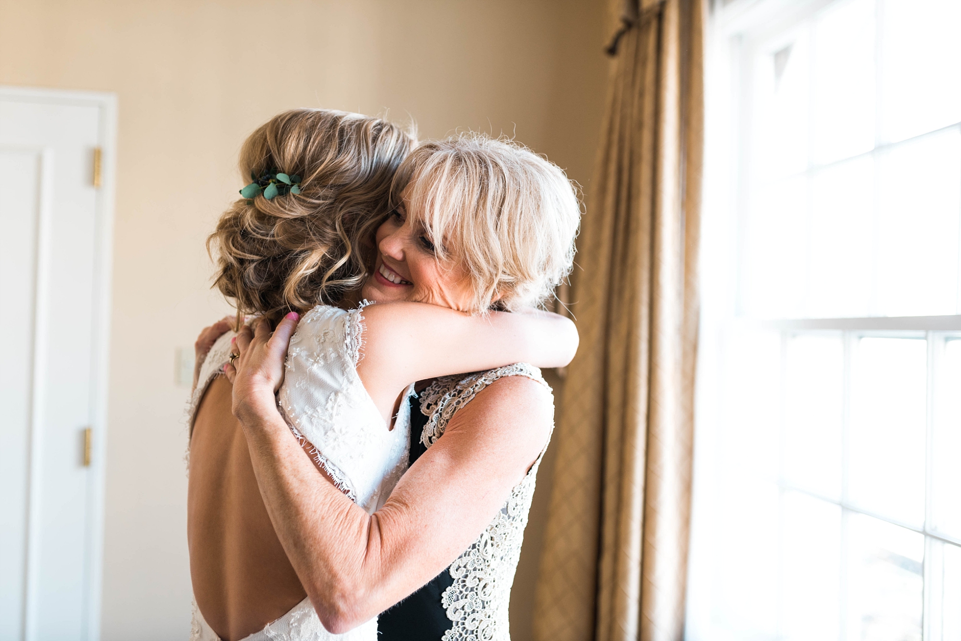 BRIDE WITH MOTHER | MATT & MEGAN | CAREY WEDDING | B&A WAREHOUSE | ST. FRANCIS XAVIER