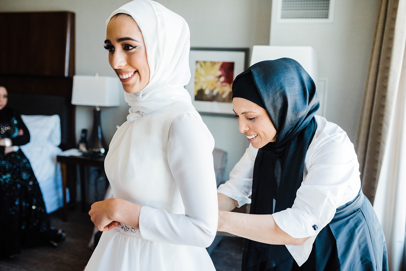 BRIDE GETTING READY | THE WESTIN | ADAM AND YASMEEN | A WEDDING AT THE FLORENTINE BUILDING | BIRMINGHAM, AL