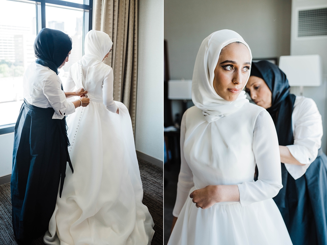 BRIDE GETTING READY | THE WESTIN | ADAM AND YASMEEN | A WEDDING AT THE FLORENTINE BUILDING | BIRMINGHAM, AL