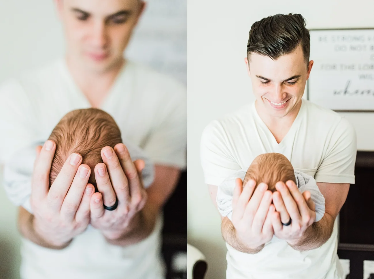 SEABROOK FAMILY | NEWBORN LIFESTYLE SESSION | Baby and father