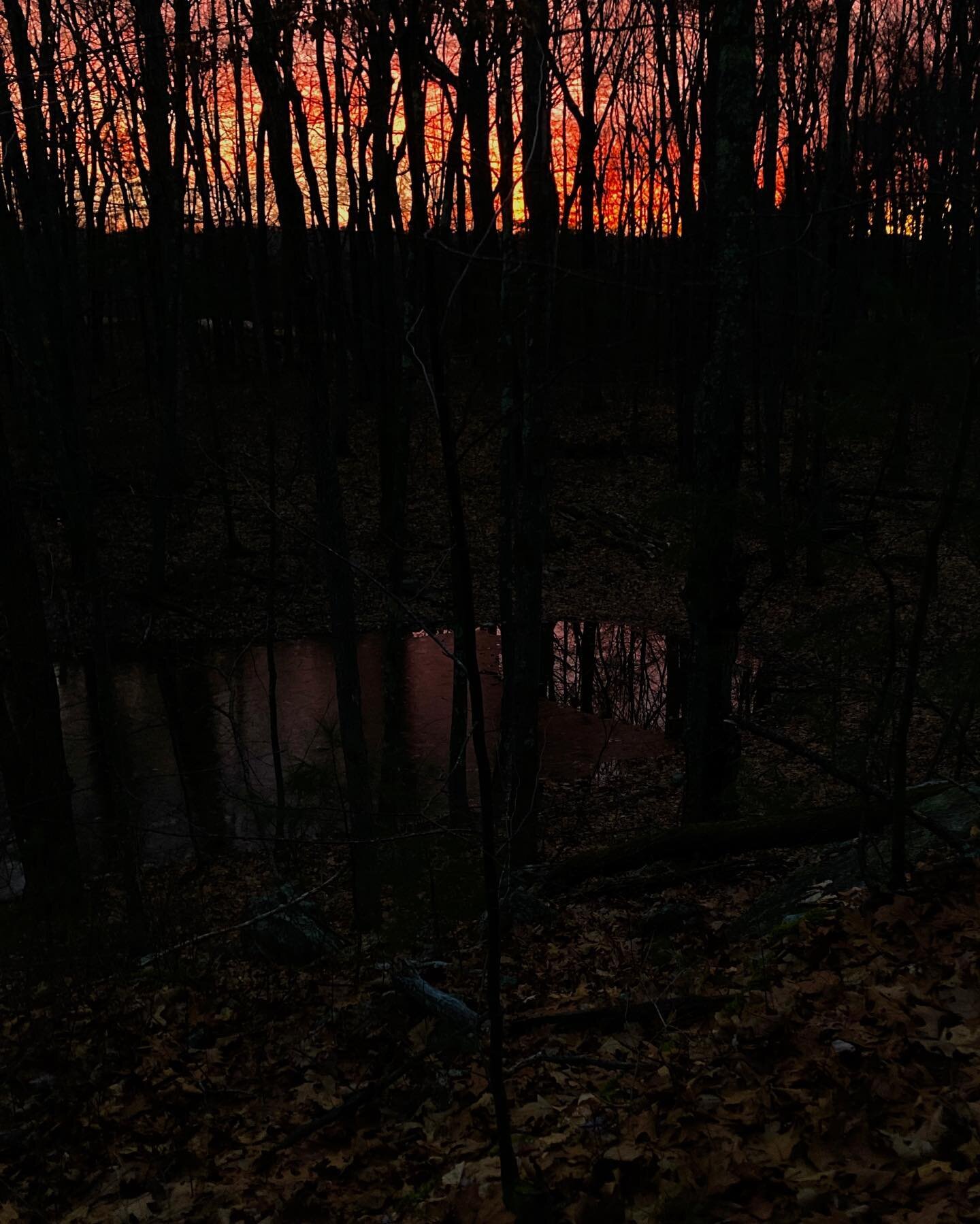 It was a Mordor sunrise for the first day of winter. #bringonthelight #wintersolstice #redskyinmorning #makingthemostofwinter