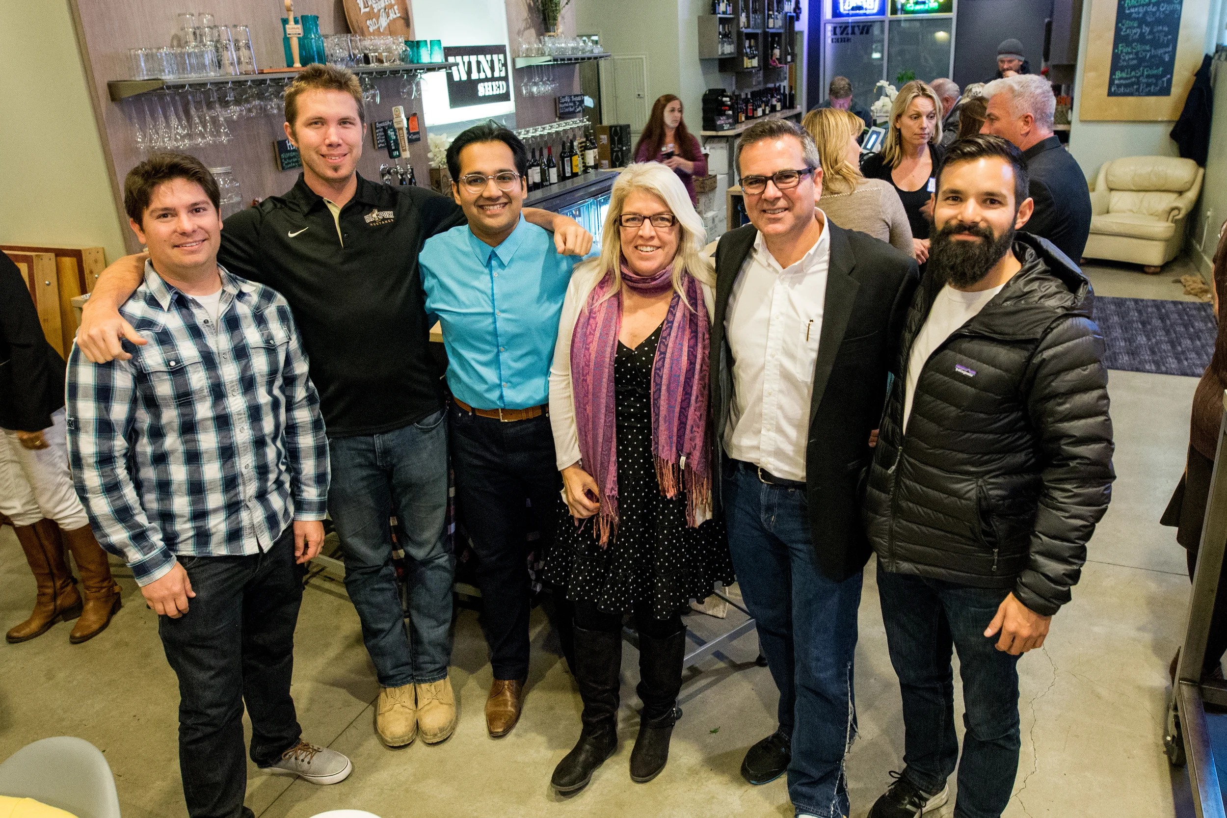 2017 dwellforward team left to right: Ian Ferguson (Co-Chair), Enrique Ivers (superdweller), M. Farid Shahid (Co-Chair), Dove Daniel (Co-Chair), Jefferson Eckles (Executive Director, HBACC), William Vega (superdweller).