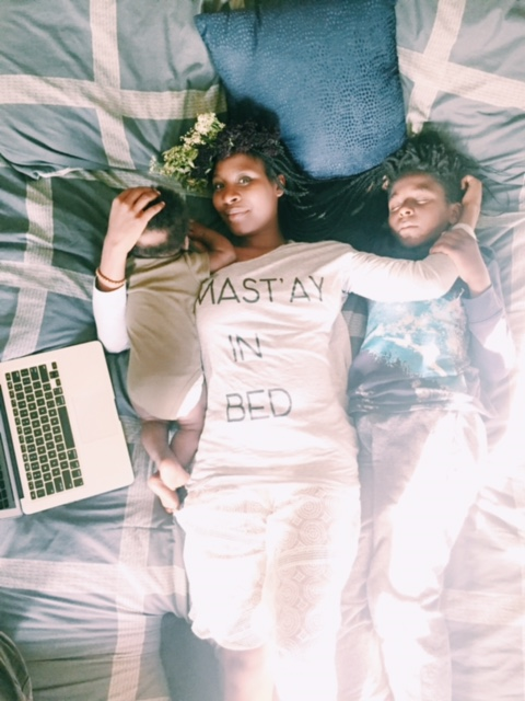 Namast'Ay In Bed top by http://www.shoppinkblush.com