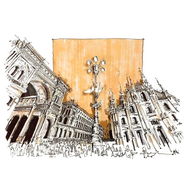 Reposting this because I love this place // Pen and ink, marker of the Milan Duomo #milan #duomodimilano #sketchbook #sketch_book #penandink #sketch_dailydose #sketch_arq #architecturelovers #archisketcher #artistsoninstagram #artwork #archolution #c