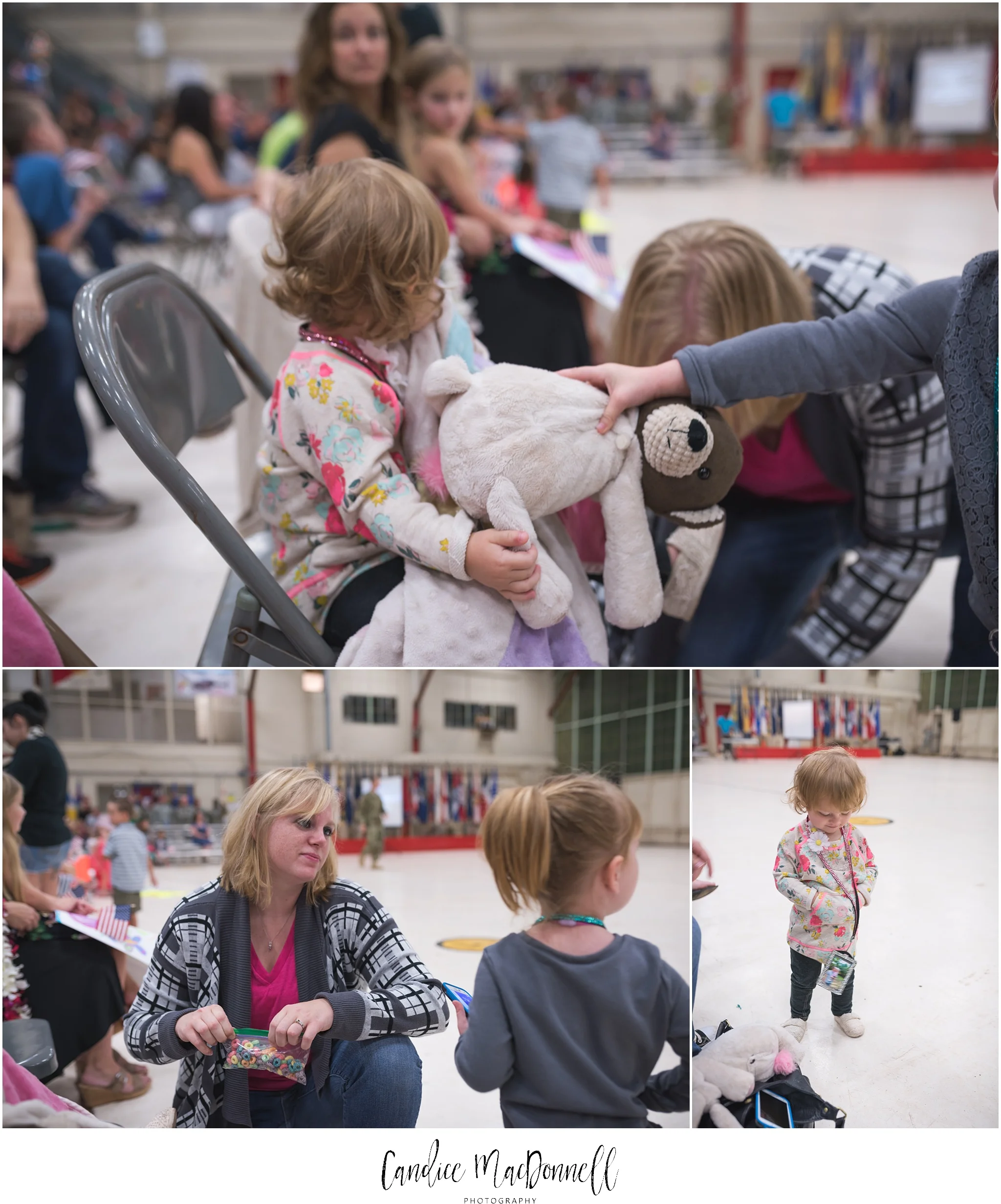 kids waiting for military homecoming