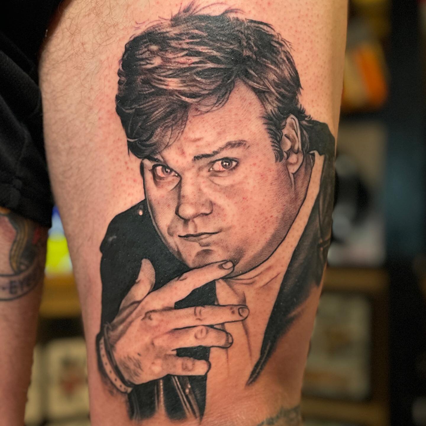 Tattoo uploaded by Stacie Mayer  Da Bears Chris Farley as Todd OConnor  from the SNL Bill Swerskis Superfans skit Tattoo by Sean Adams  ChrisFarley DaBears SNL ToddOConnor Chicago ChicagoBears NFL  SaturdayNightLive 