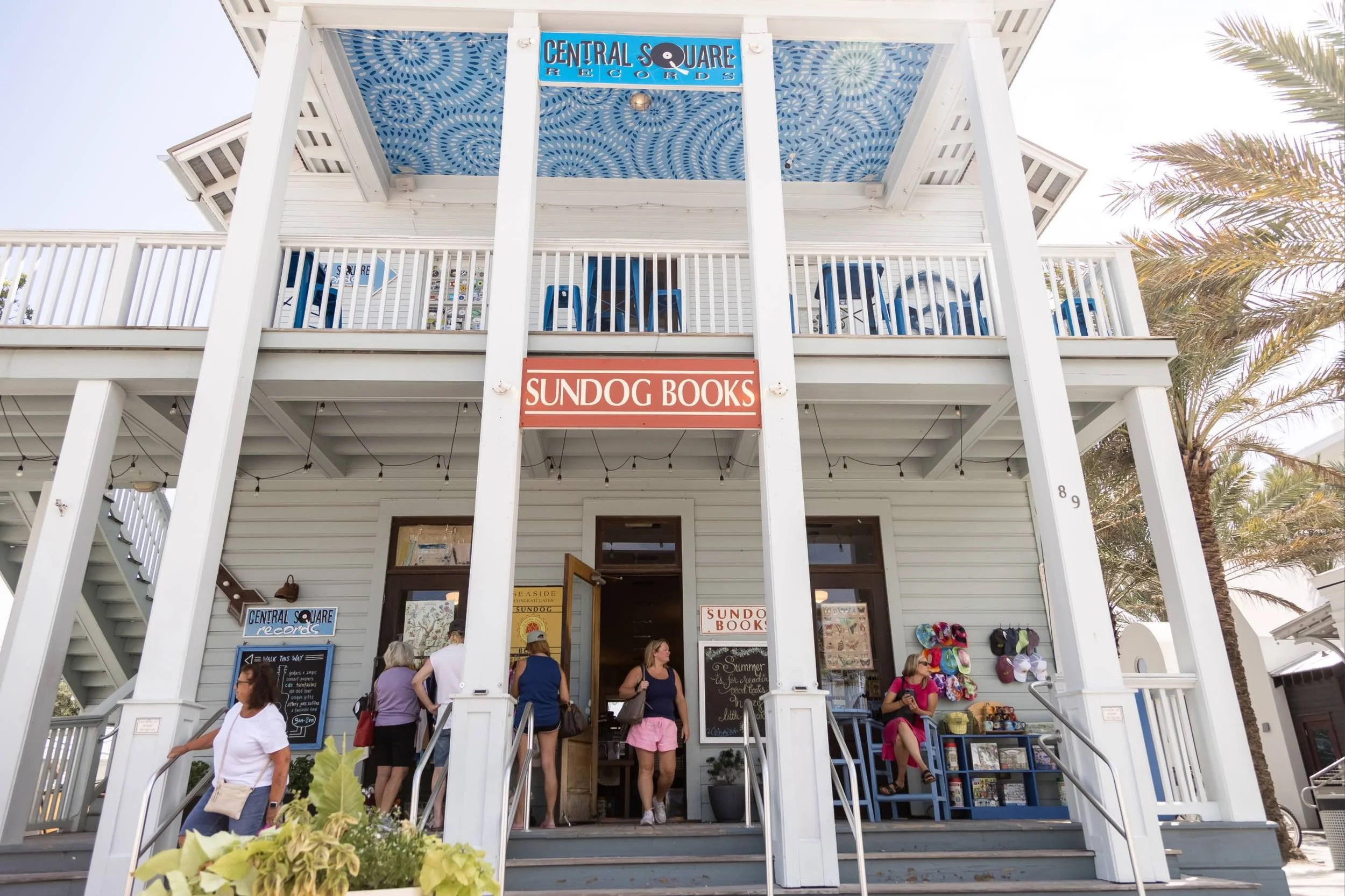 Sundog Books and Central Square Records in Seaside on 30A
