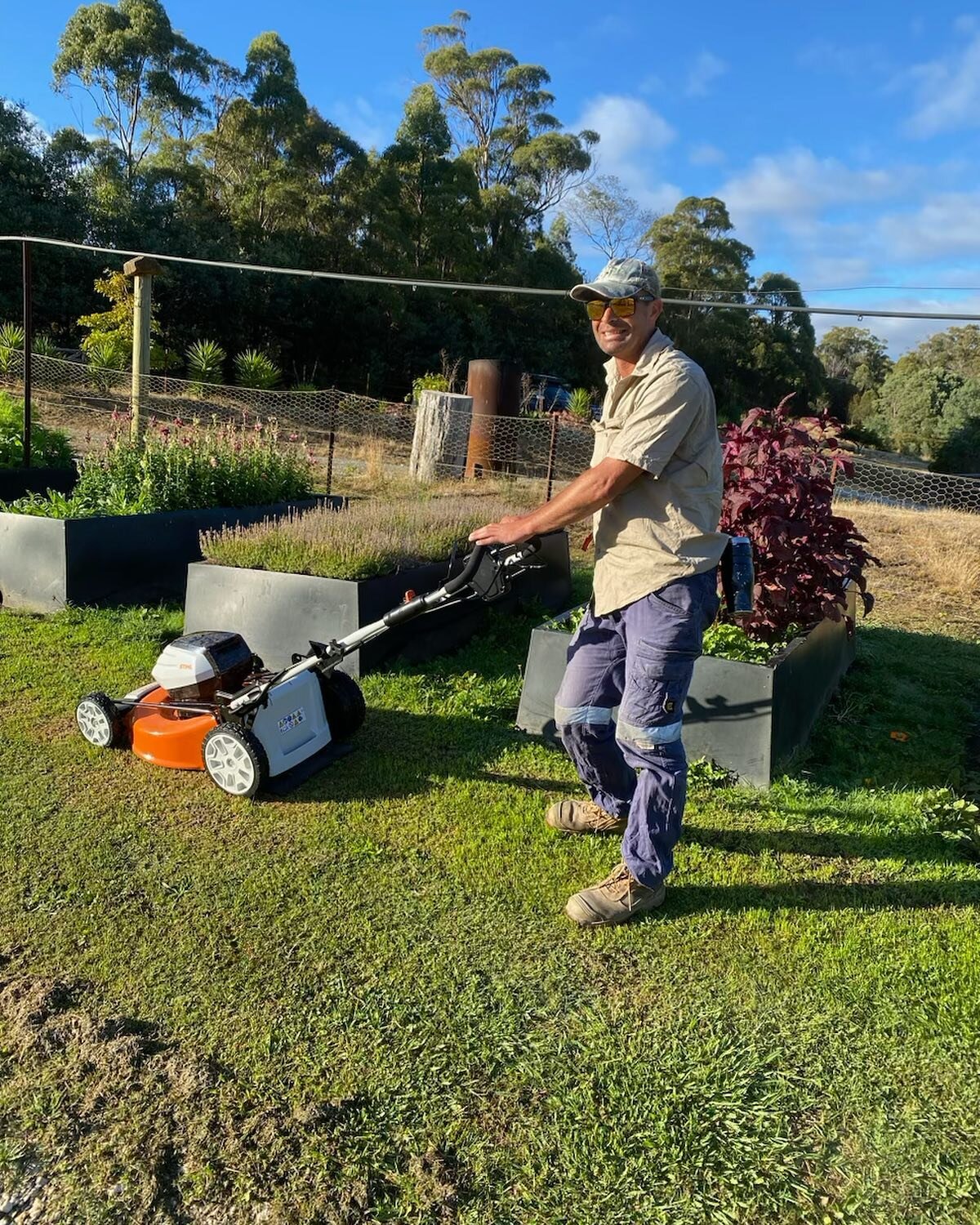 It&rsquo;s a shame we&rsquo;re not in the business of lawn clippings because our grass causes so much maintenance at this time of the year! 😂 
Thankfully we&rsquo;ve geared up for it with a brand new electric lawn mower👌🏼

#organicfarming #marketg