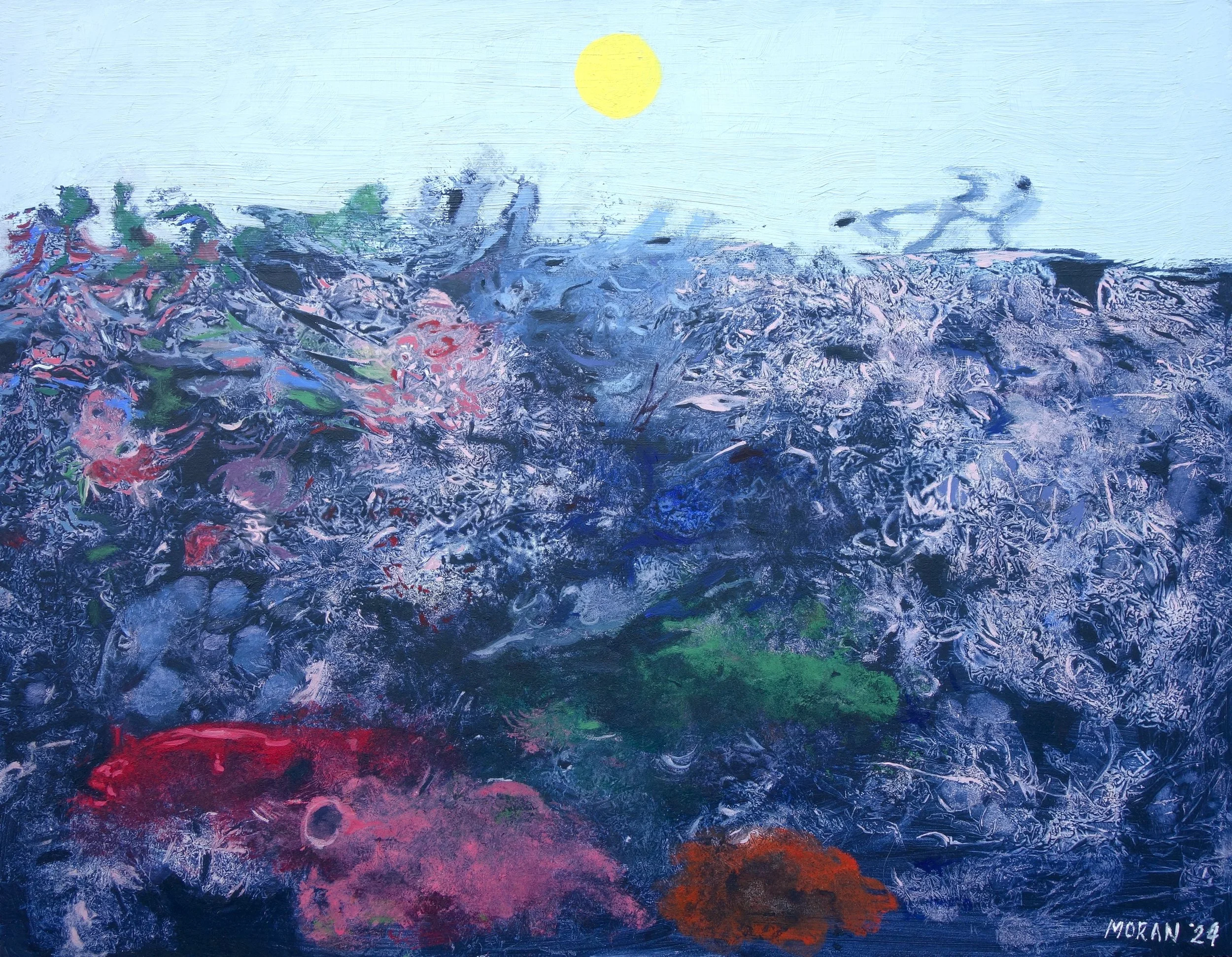 Watch Your Step

 

 Peculiar thrill of tumultuous entrails, skeletal magic.  OIl on masonite, 14 in x 18 in 