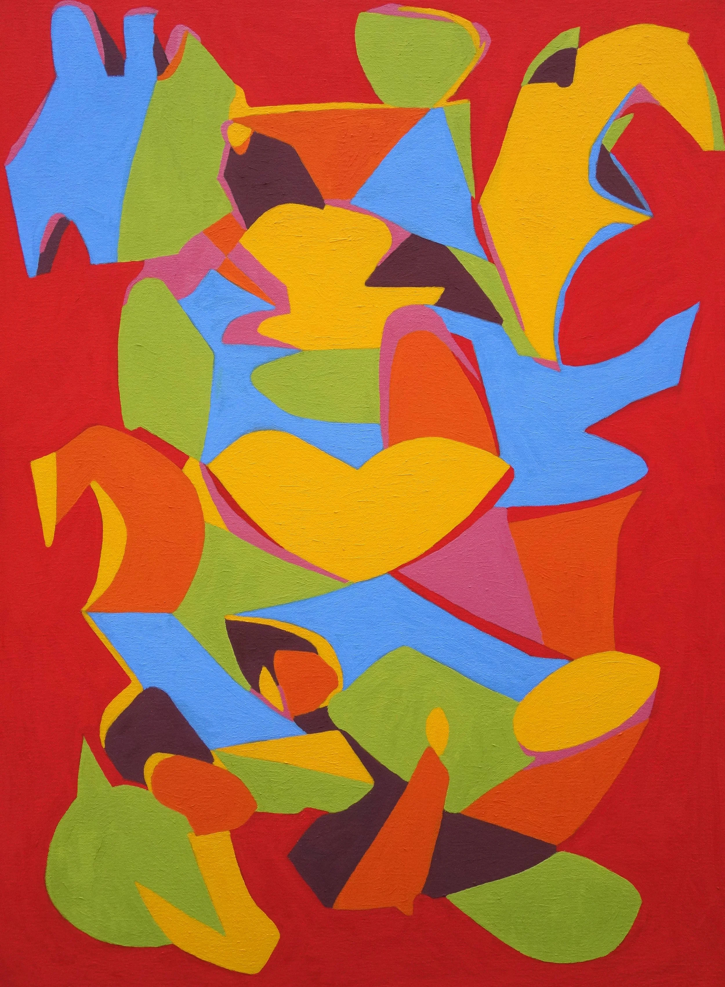 Fury

 

 Big canary squawks. It's a hot afternoon, and things are waking up.  30 in x 22 in, oil on canvas 