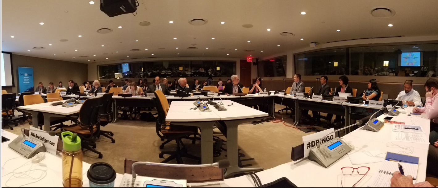 Indigenous peoples make up 5% of the world's population, but 15% of the poorest # DPINGO @ UN4Indigenous pic.twitter.com/otUaUBsESq