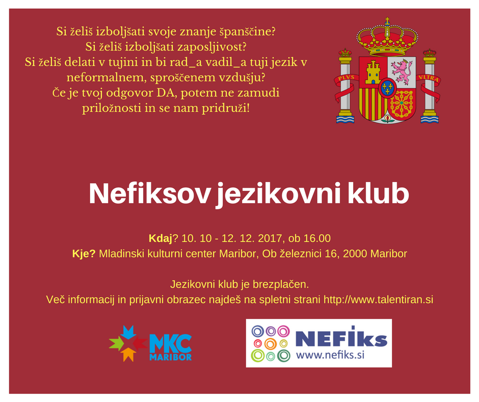 Jezikovni klub - španščina, začetna stopnja
