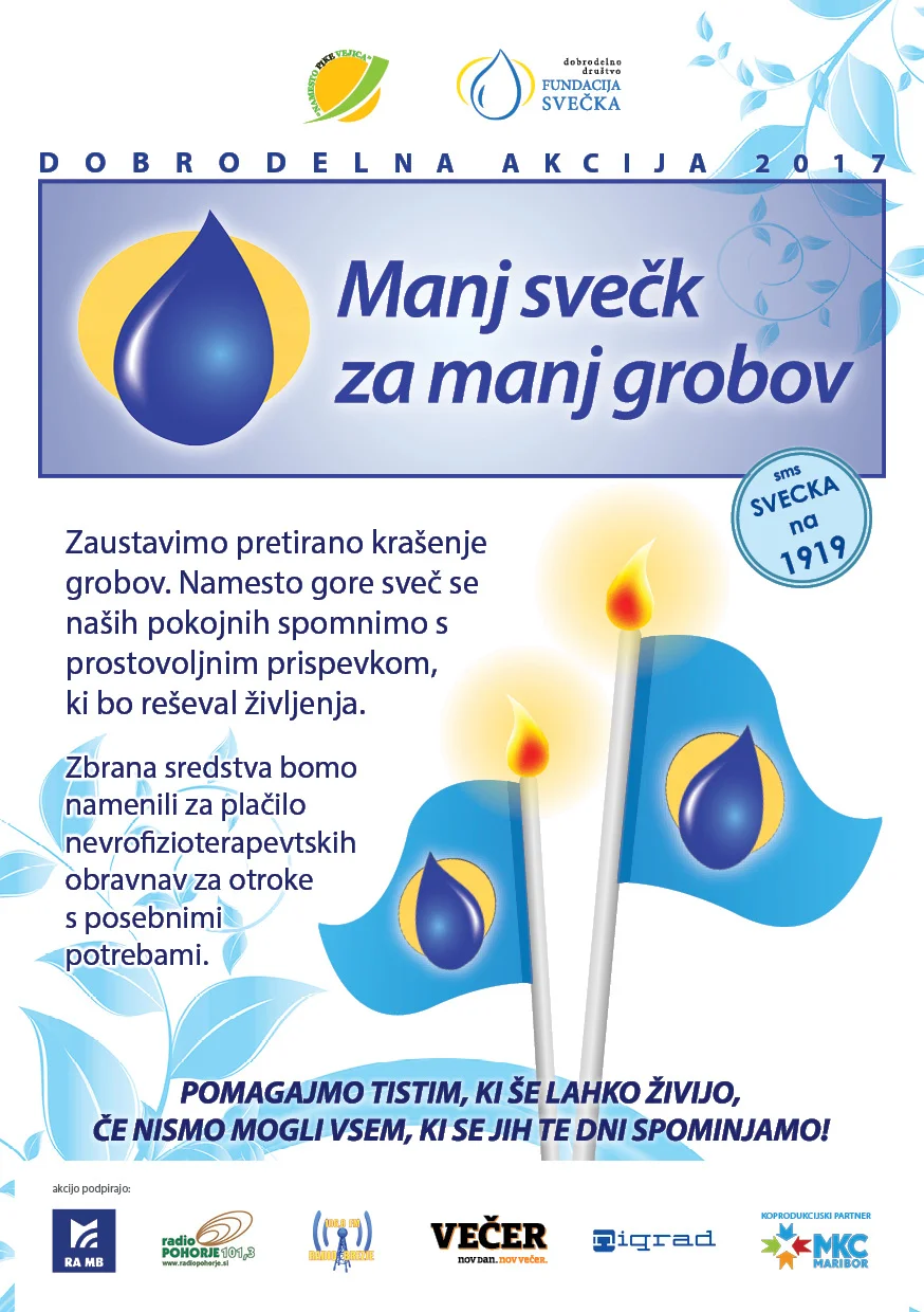 Manj svečk za manj grobov