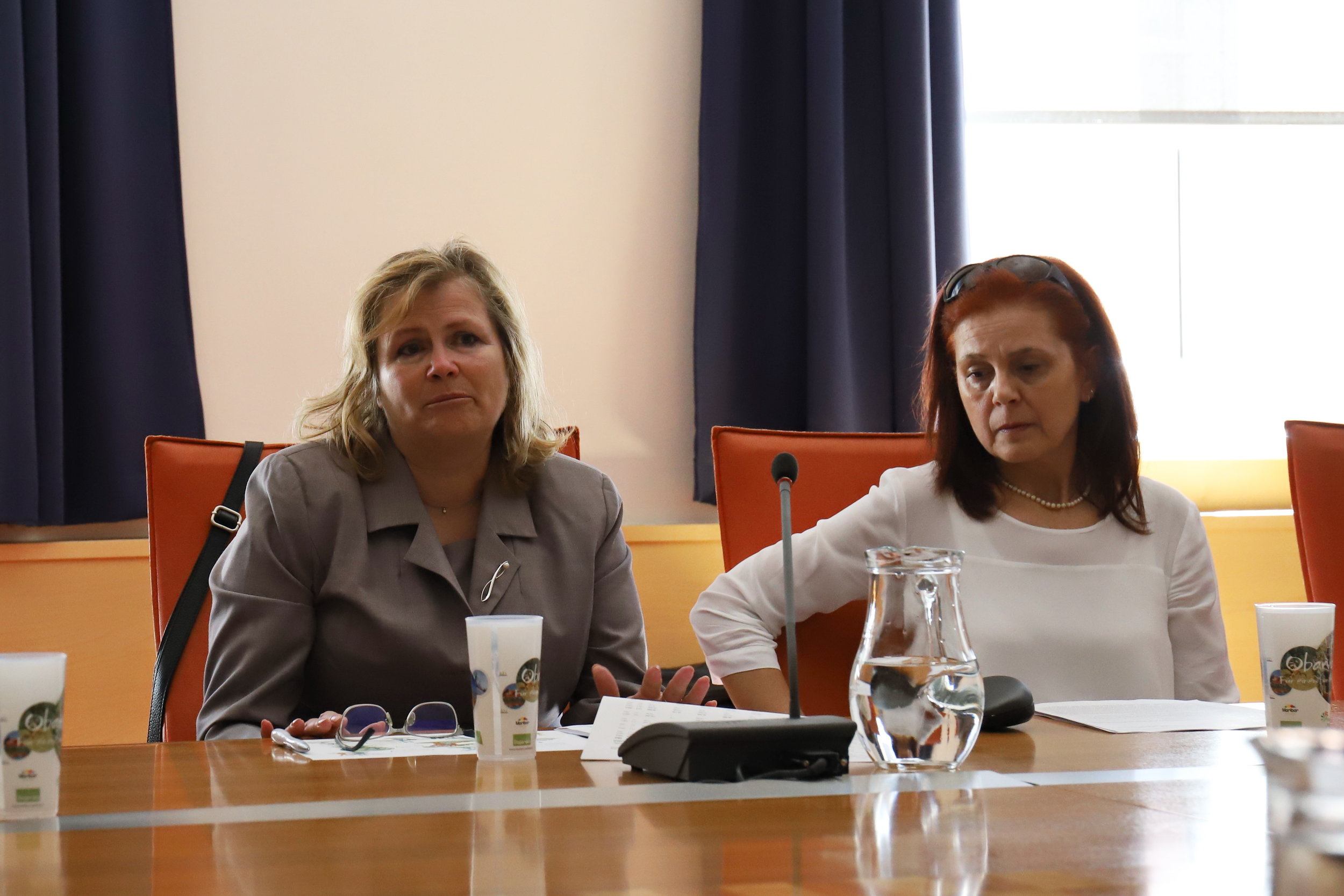   Lilijana Zorko,  vodja Sektorja za zdravstveno in socialno varstvo na MO Maribor in  Tatjana Rebernik , vodja Sektorja za izobraževanje na MO Maribor 