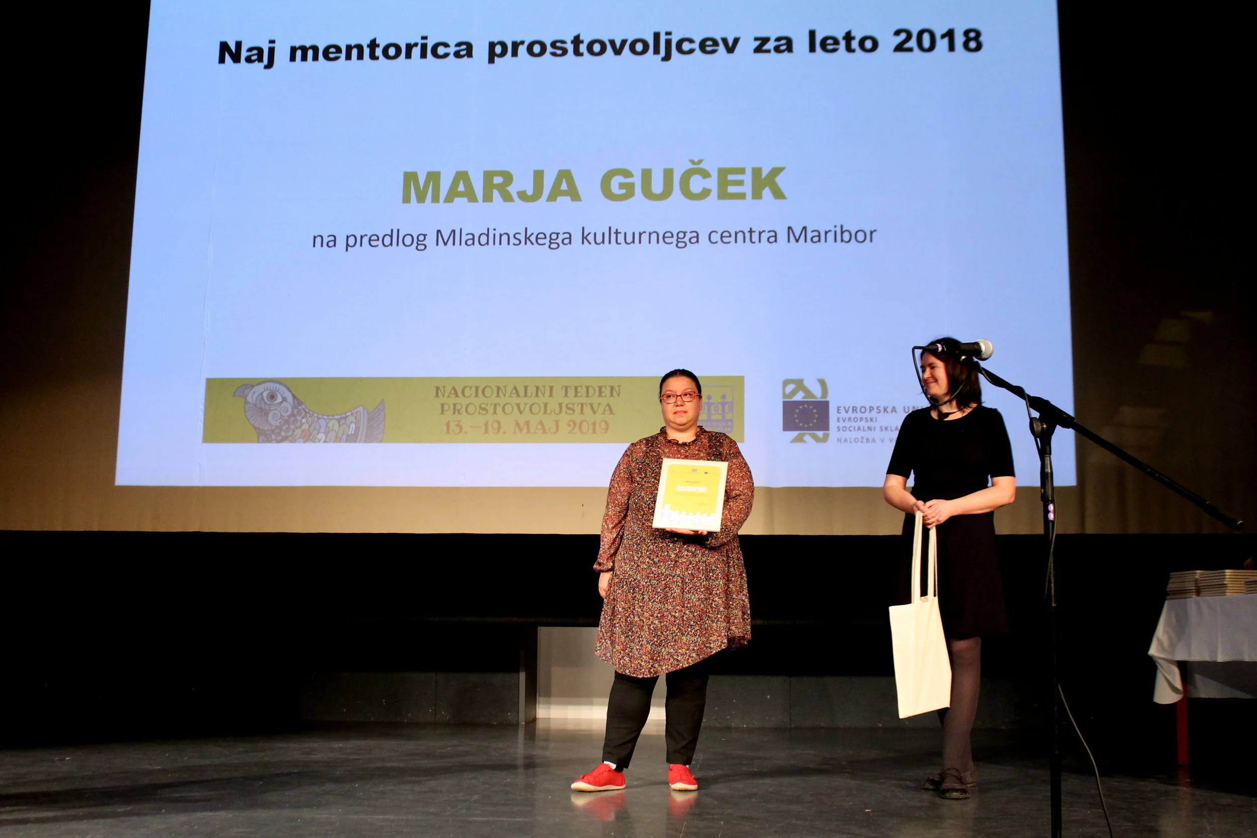 Marja Guček prejela naziv Naj mentorica prostovoljcev