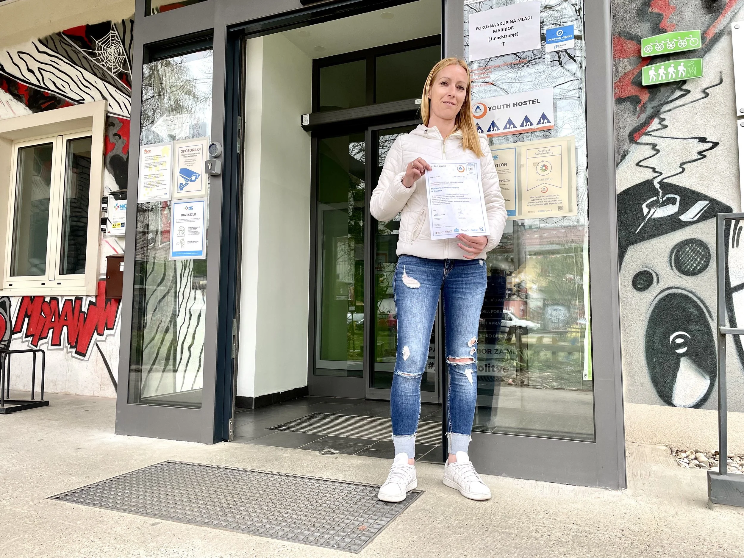 Hostel Pekarna pridobil trajnostni znak HI-Q&S