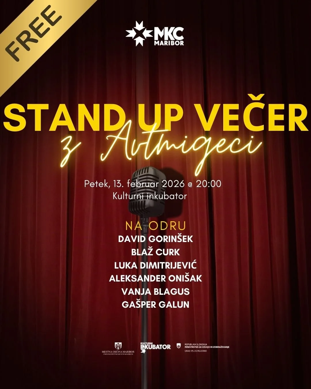 Stand up večer z Avtmigeci