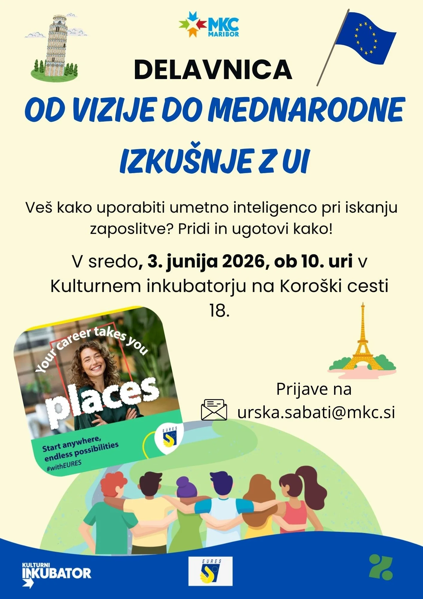 [DELAVNICA] Od vizije do mednarodne izkušnje z UI